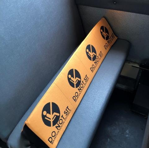 Seat Triangle on School Bus seat